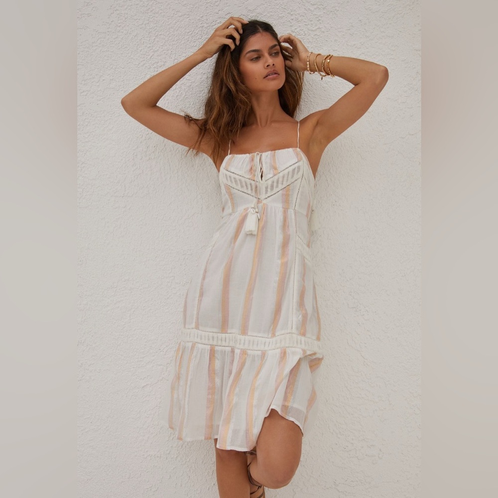 Anthropologie Mahila Shoulder-Tie Dress. Size XL.